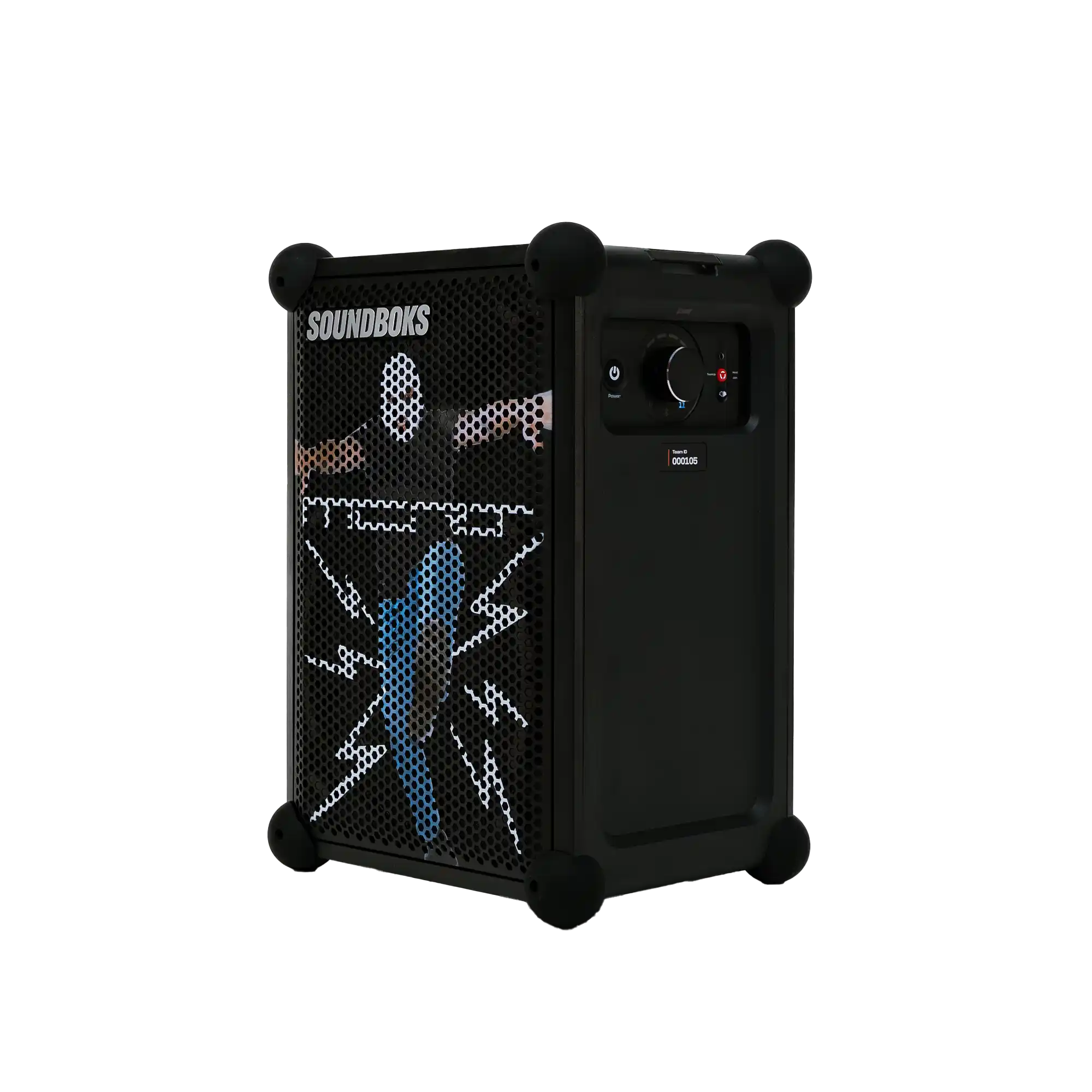 The Limited Edition MCRT Soundboks Mix from an angle