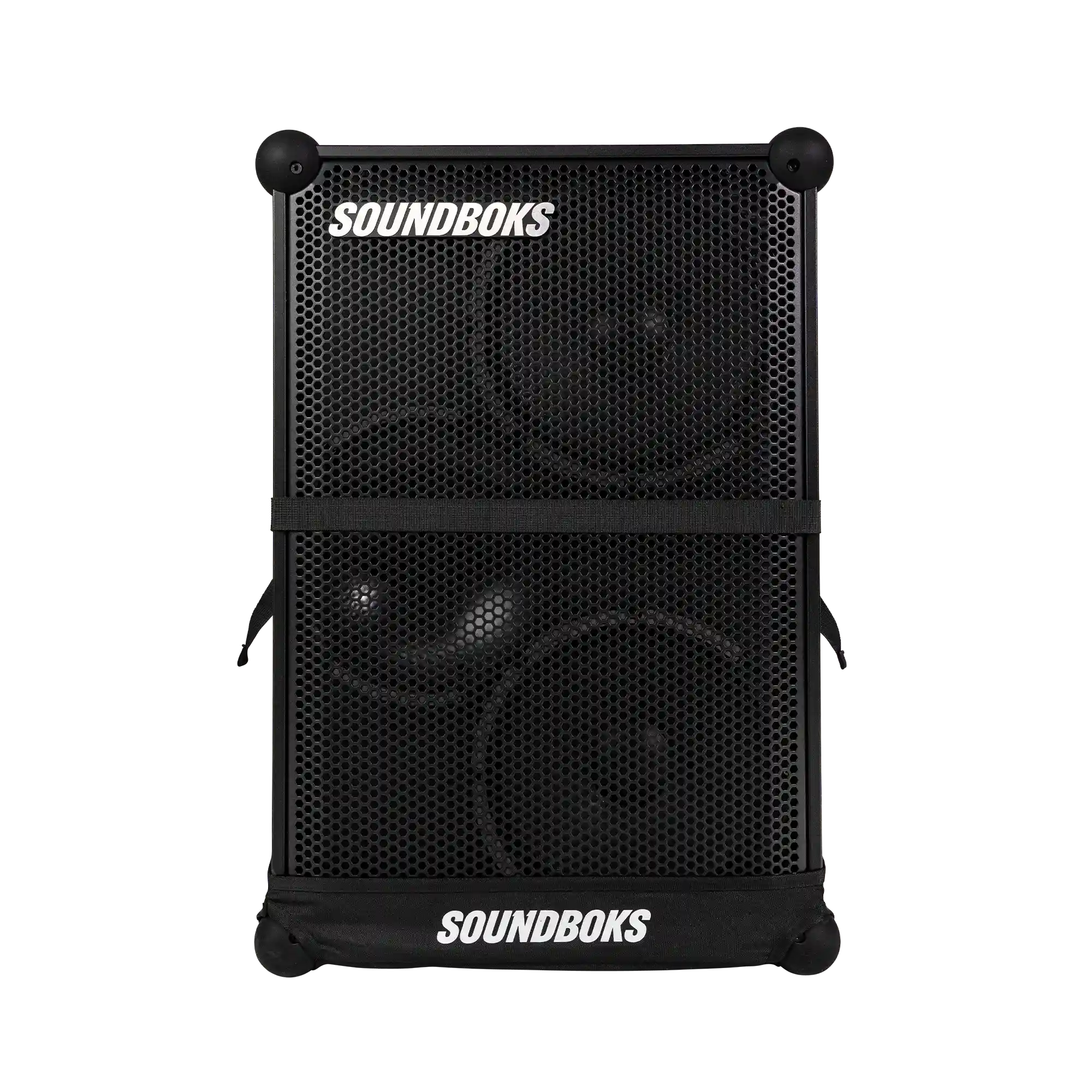 SOUNDBOKS 4 in THE BACKPACK front#grill-color_black,fr:couleur-de-la-grille_noir