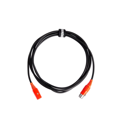 XLR Cable with SOUNDBOKS branded colors rolled up